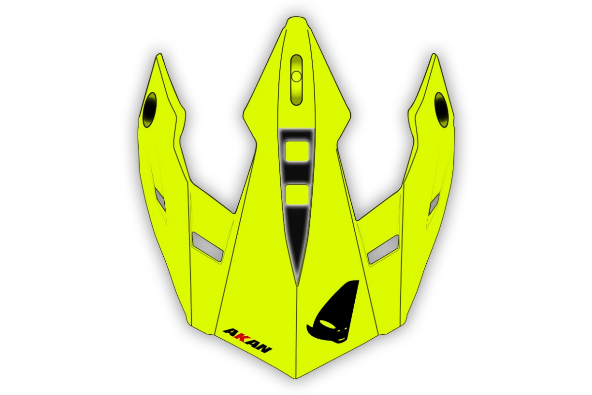 Visor for Akan Enduro Adventure helmet neon yellow - Helmet spare parts - HR133-DFLU - Ufo Plast