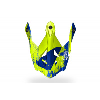 Visor for motocross Intrepid helmet blue and neon yellow - Helmet spare parts - HR137 - Ufo Plast