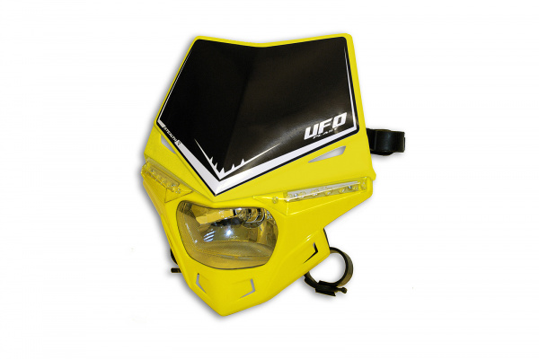 Motocross Stealth headlight yellow - Headlight - PF01715-102 - Ufo Plast