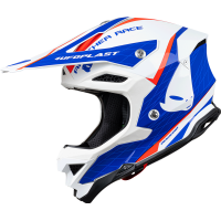 Motocross helmet Diamond white, red and blue - HIGHLIGHT - he054 - Ufo Plast