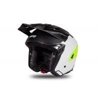 Jet helmet Sheratan white, black and neon yellow matt - Helmets - HE186 - Ufo Plast