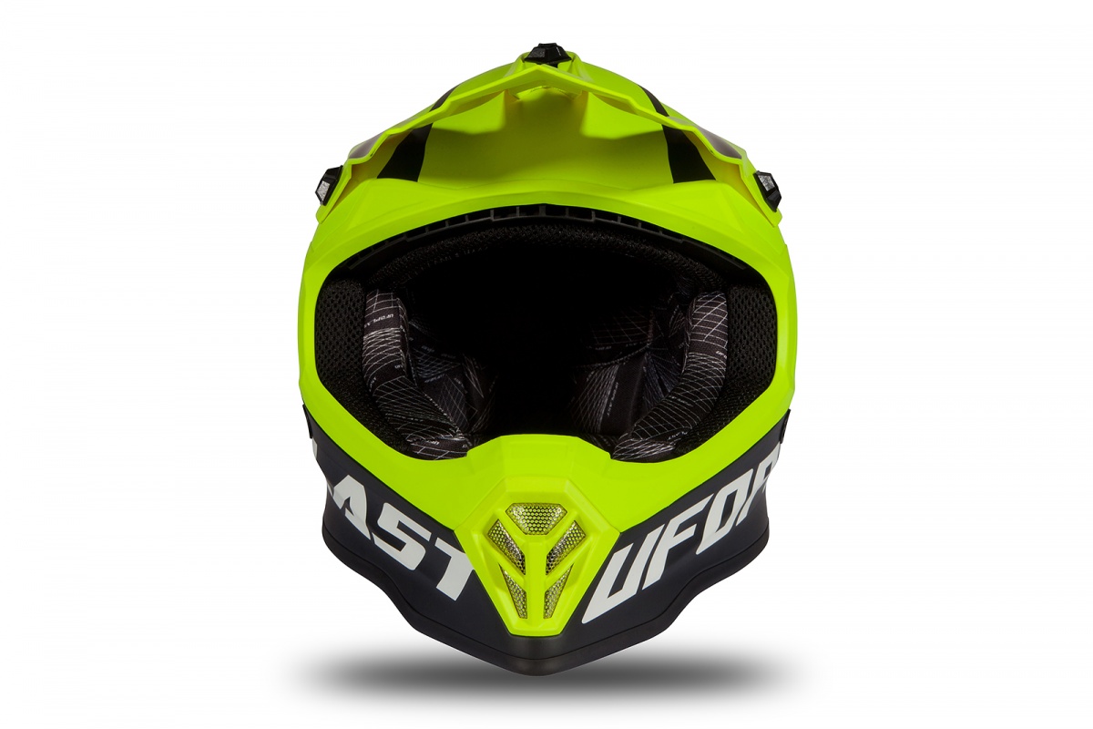 Motocross helmet for kids neon yellow matt - Home - HE190 - Ufo Plast