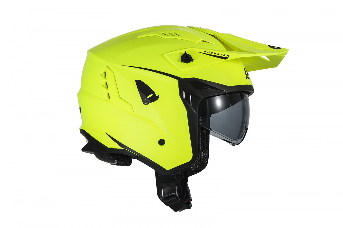 Sheratan cross jet helmet neon yellow - Helmets - HE13002-DFLU - Ufo Plast