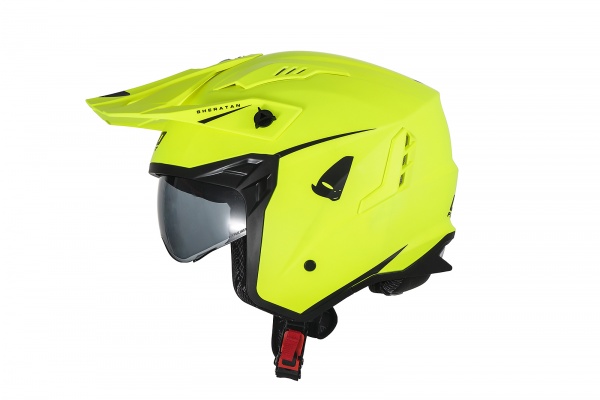 Sheratan cross jet helmet neon yellow - Helmets - HE13002-DFLU - Ufo Plast