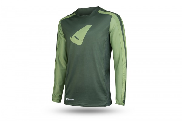 Mtb Terrain LV1 jersey long sleeves green - Jersey - JE05001-A - Ufo Plast