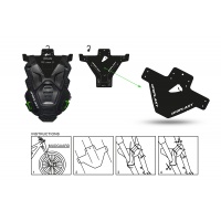 Mtb Fiber Flex chest protector black - Chest protectors - BP15001-K - Ufo Plast