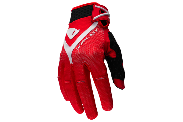 Motocross Hayes gloves red and white - Gloves - GL13001-BW - Ufo Plast