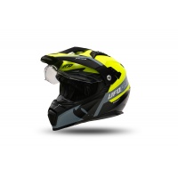 Motocross Aries helmet black and neon yellow - Helmets - HE13500-DK - Ufo Plast