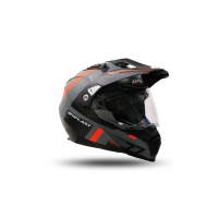 Motocross Aries helmet grey and orange - Helmets - HE13500-EF - Ufo Plast