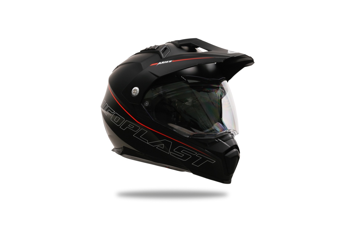 Motocross Aries helmet black and red - Helmets - HE13500-KB - Ufo Plast