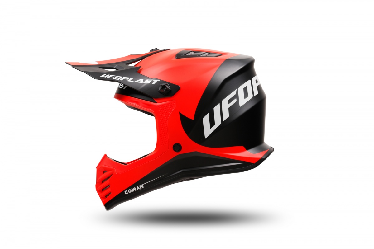 motocross Korey helmet for kids black and red - Helmets - HE13600-KB - Ufo Plast